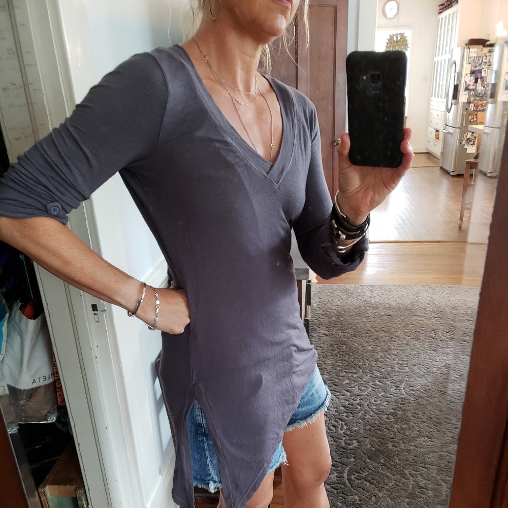 Splendid long sleeve v neck